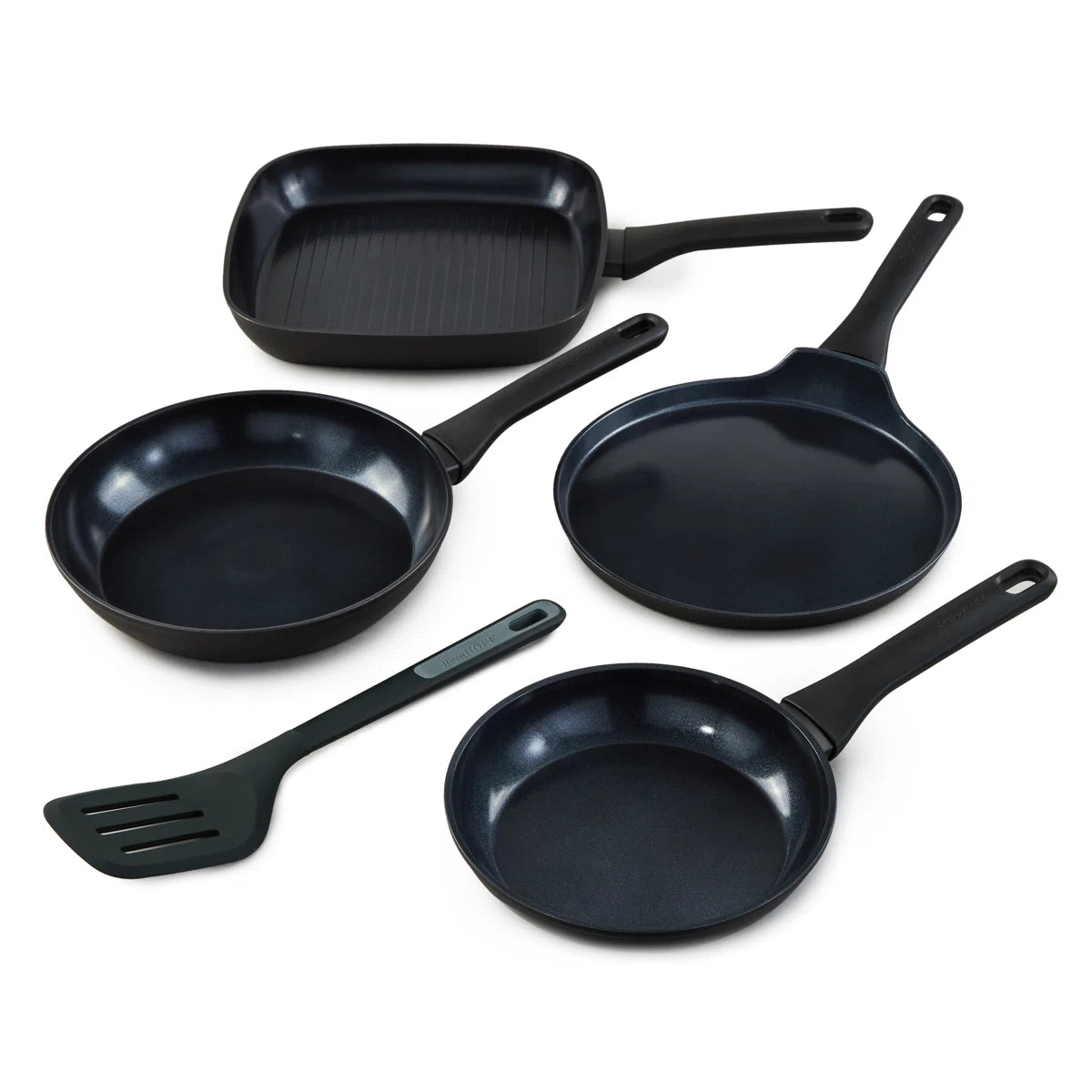 BergHOFF DiNA Helix 5pc Nonstick Specialty Pan Set with Turner