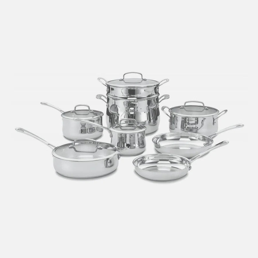 13 Piece Contour Stainless Steel Cookware Set