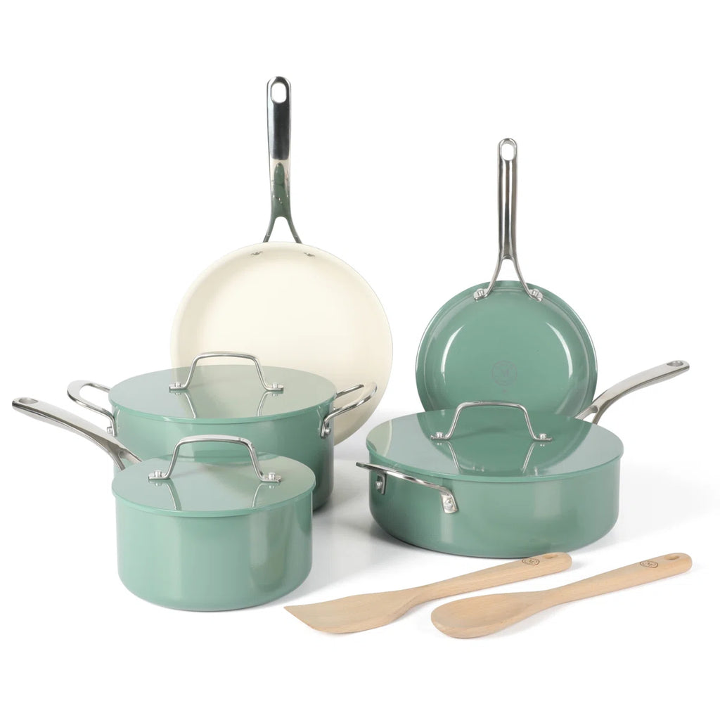 Galway 10 Piece Aluminum Cookware Set w/Alum Lid
