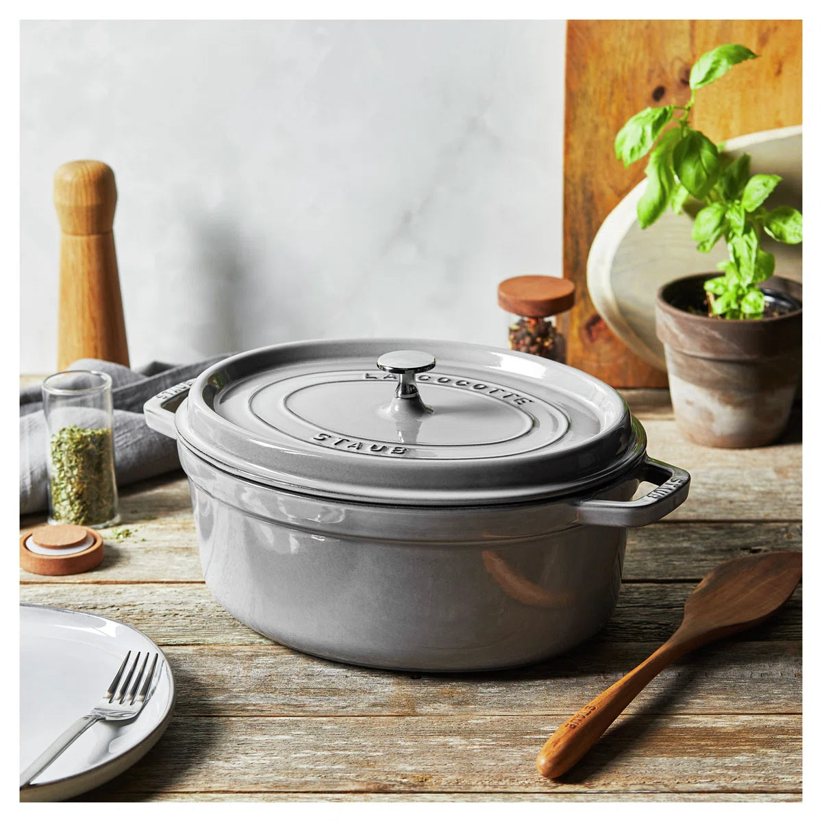 Staub Cast Iron Oval Cocotte