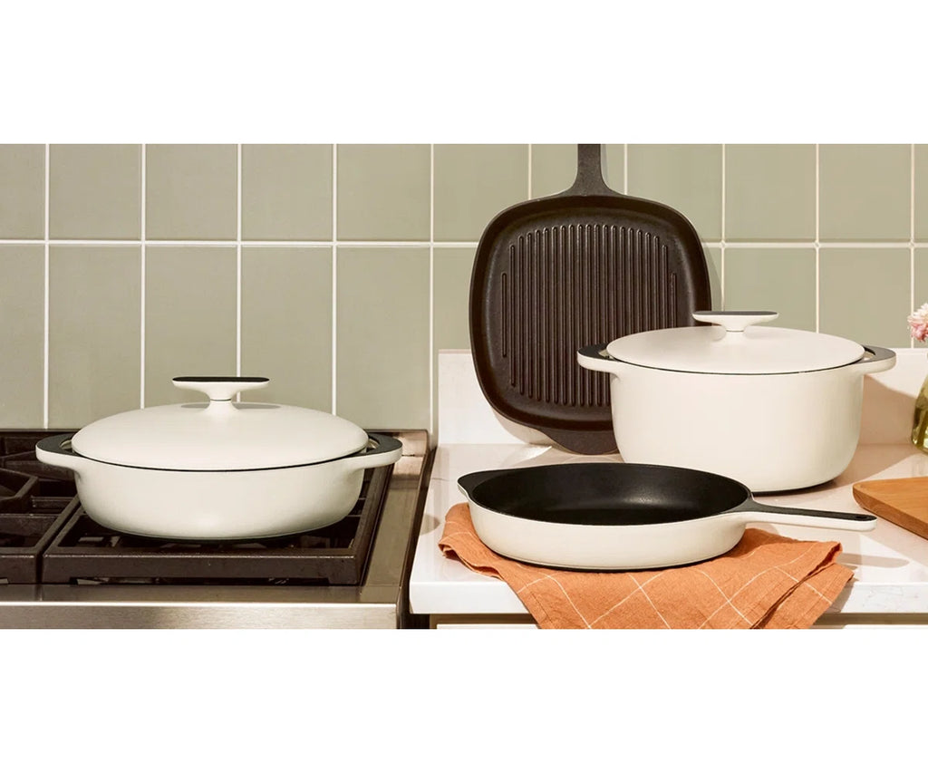 6.5Qt Enameled Cast Iron Dutch Oven W/ Flat Lid