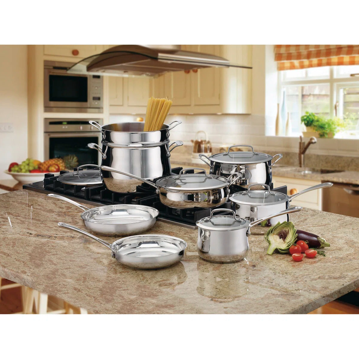 13 Piece Contour Stainless Steel Cookware Set