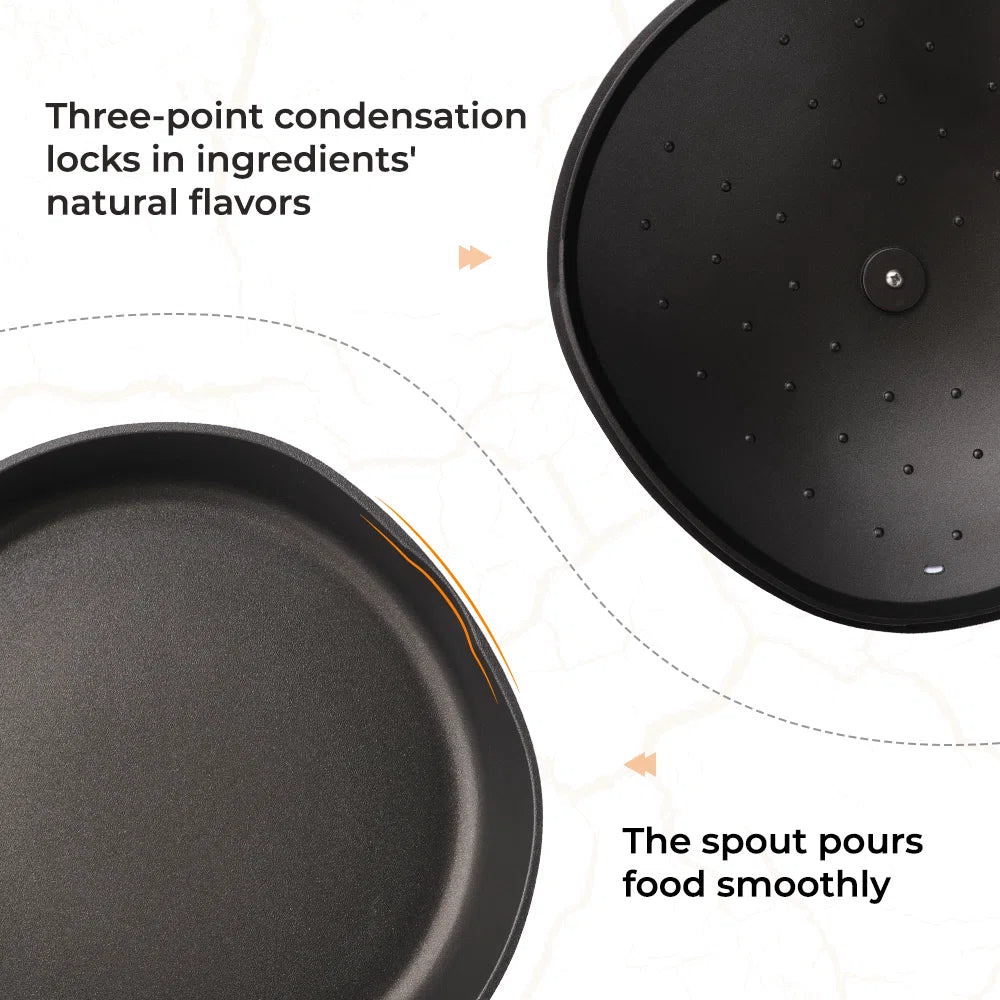 7 - Piece Non-stick Ceramic Cookware Set , Bionic Turtle Design, Induction Compatible , Durable Home Cooking Pots and Pans